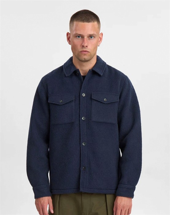 AKOscar Boiled Wool Overshirt 